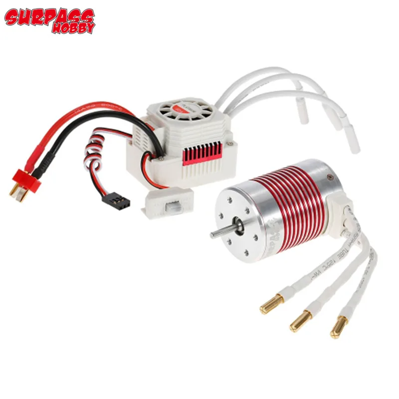 

SURPASS HOBBY Platinum Set Waterproof 3650 4300KV Brushless Motor with 60A ESC for 1/10 RC Car Truck
