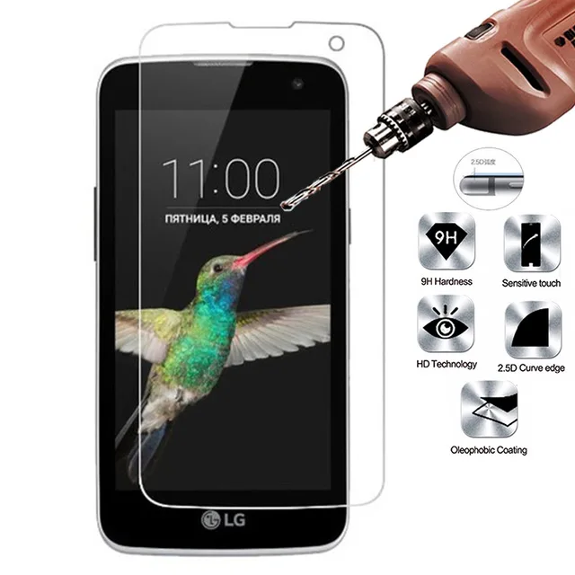10 шт./лот 2.5D Закаленное стекло для LG K4 9H Высокое качество Взрывозащищенная пленка