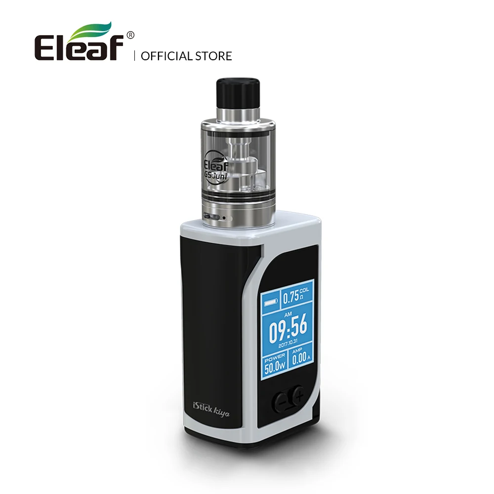 

Originla Eleaf iStick Kiya Kit With GS Juni Atomizer Built in 1600mAh Battery 0.75ohm/1.5ohm GS Air Atomizer E Cigarette