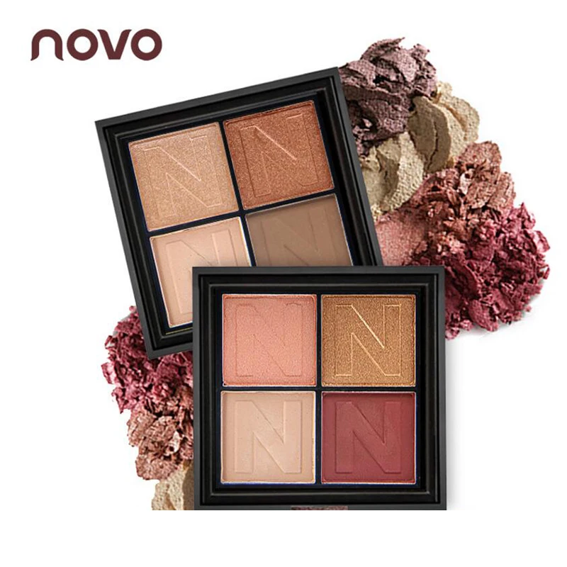 

NOVO 4 Colors Infinite Charm Eye Shadow Matte Shimmer Shining Eyeshadow Palette Nude Makeup Powder Waterproof Cosmetic Beauty