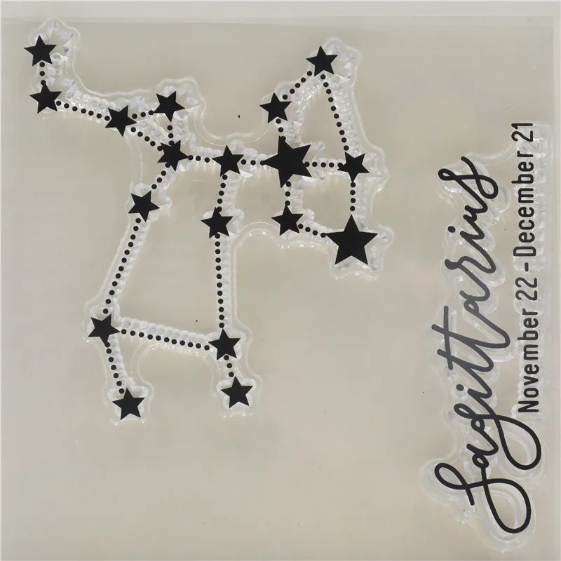 

Constellations Sagittarius Transparent Clear Silicone Stamp/Seal for DIY scrapbooking/photo album Decorative clear stamp sheets