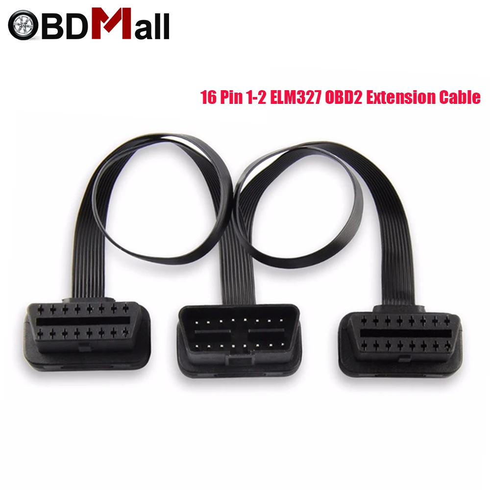 ODB OBD2 кабель 16 Pin 1 Мужской до 16 контакт 2 Женский OBD II OBD2 разъем OBD2 1-2 расширение Диагностический кабель для ELM327 OBD 2