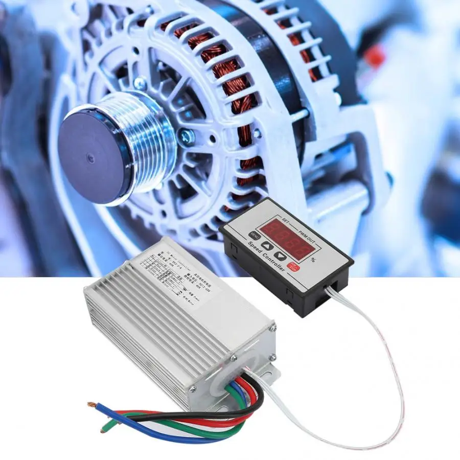 

12~60V Brush DC Motor Regulator Speed Controller 40A Digital Display Motor Speed Governor Regulator For Electric Bicycle Scooter