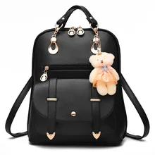 Sac à dos Sac 2017 Femelle Sacs À Dos En Cuir Étudiants Sacs D’école De Mode Voyage Sacs à Bandoulière Pour Adolescent Filles Mochilas