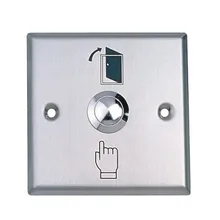 Кнопка выхода для контроля доступа, нержавеющая сталь, Размеры: 86X86 мм,, мин: 1 шт