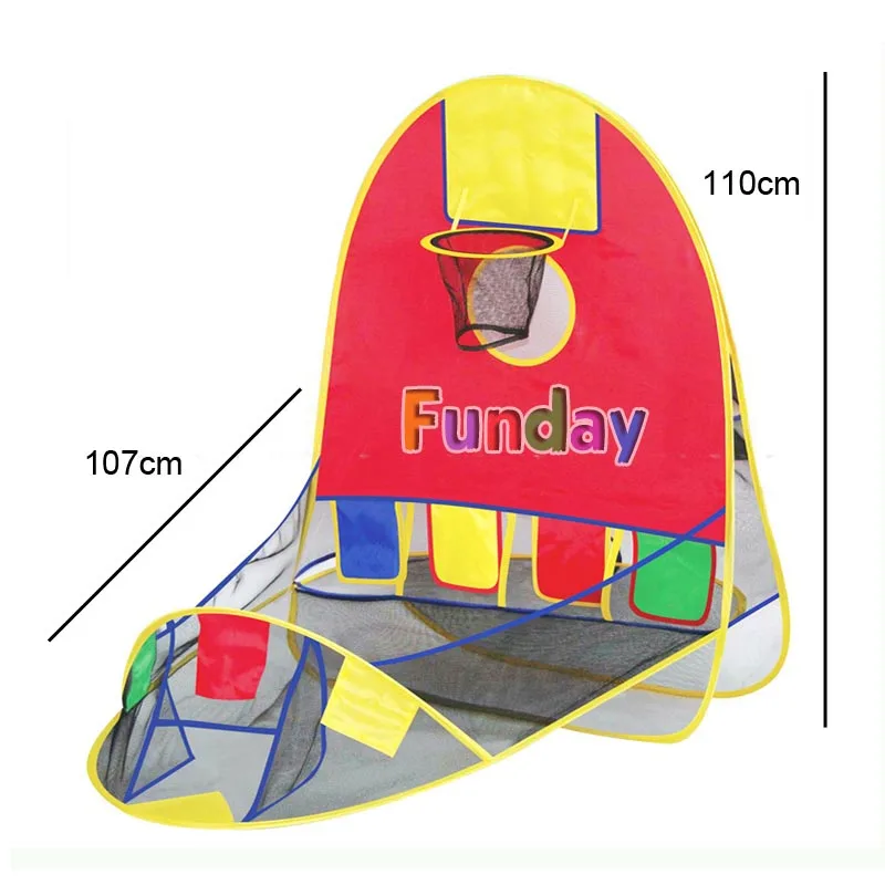 Детская игровая палатка игровой домик баскетбольная корзина палатка Спорт на открытом воздухе Лучшие Развивающие детские игрушки пляжный тент для лужайки бассейн с океанским мячом