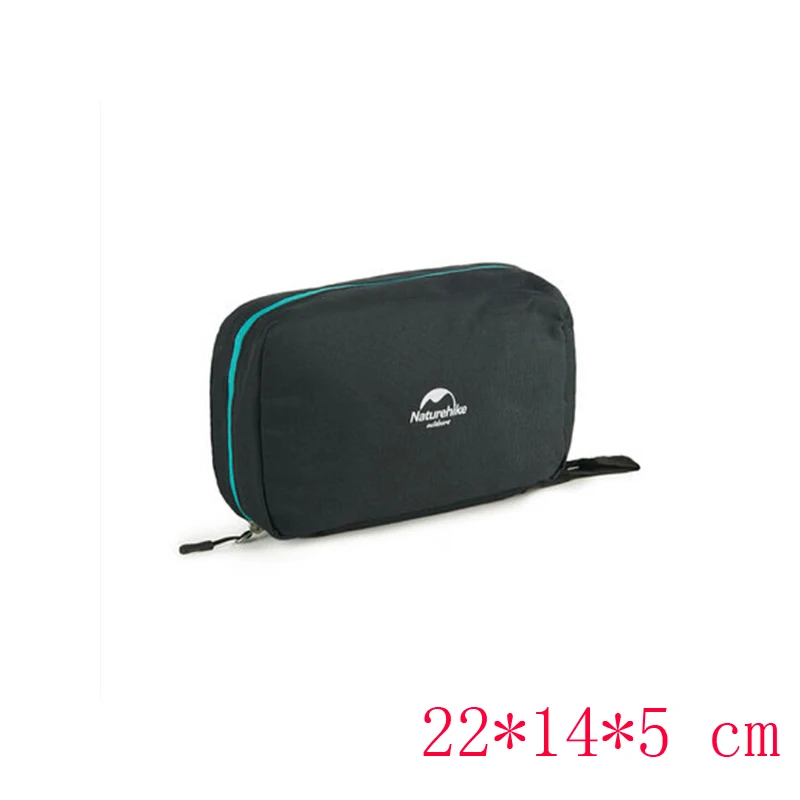 Naturehike Многофункциональный Водонепроницаемый косметичка Портативный нейлоновая сумка Combo сухой мокрый мешок NH18X030-B - Цвет: S-Black