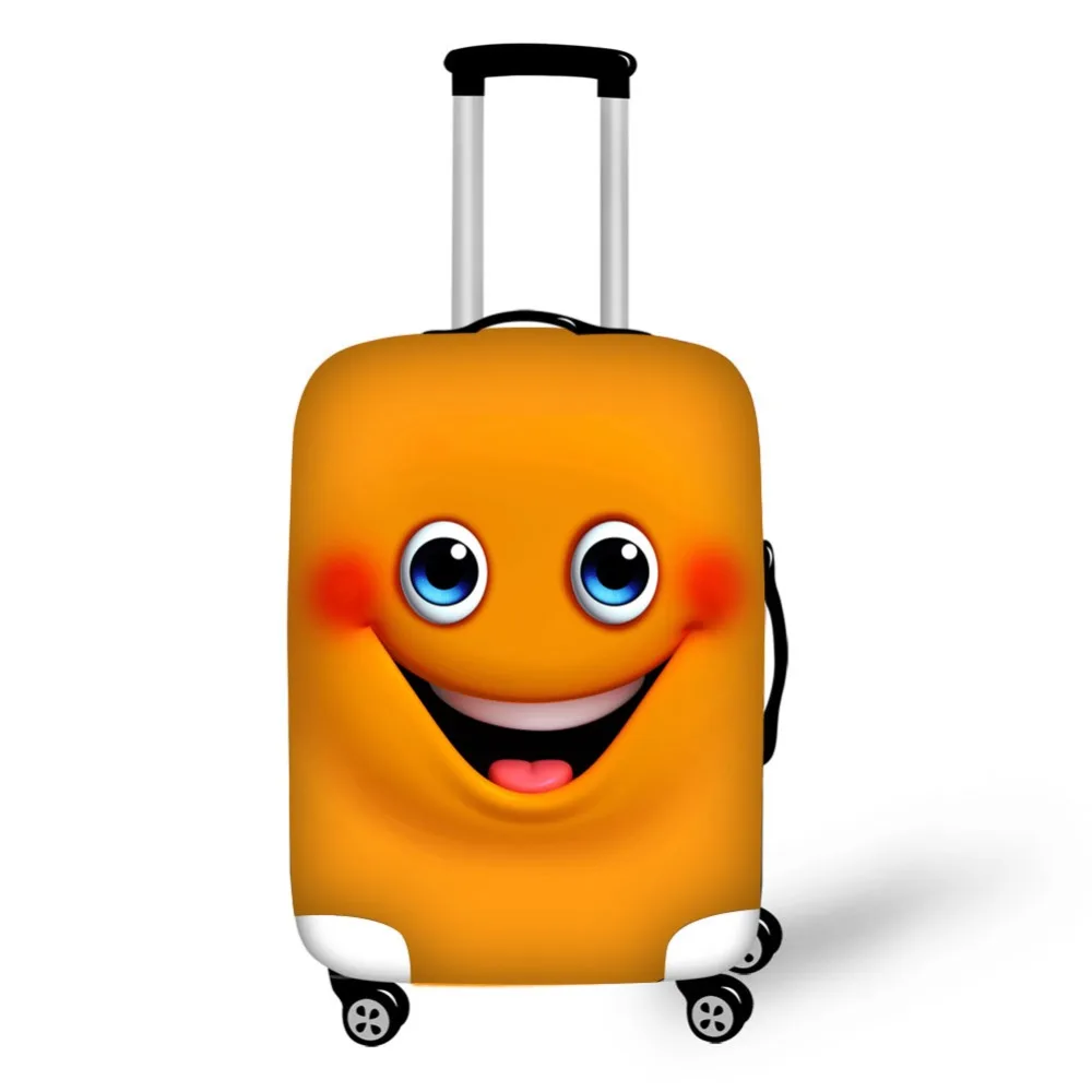Emoji Design travel accessories suitcase protective covers 18-30 inch elastic luggage dust cover case stretchable Waterproof Emoji Design travel accessories suitcase protective covers 18-30 inch elastic luggage dust cover case stretchable Waterproof