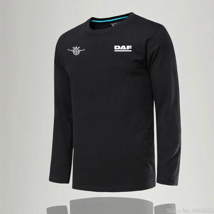 

Spring autumn solid colour long sleeve male DAF T-Shirt For Men Women T shirt Clothes tshirt tee shirt tops
