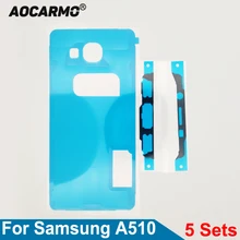 5 компл./лот для samsung Galaxy A510 A5 версия передний ЖК-дисплей экран клейкая задняя крышка батарейного отсека наклейка клейкая лента