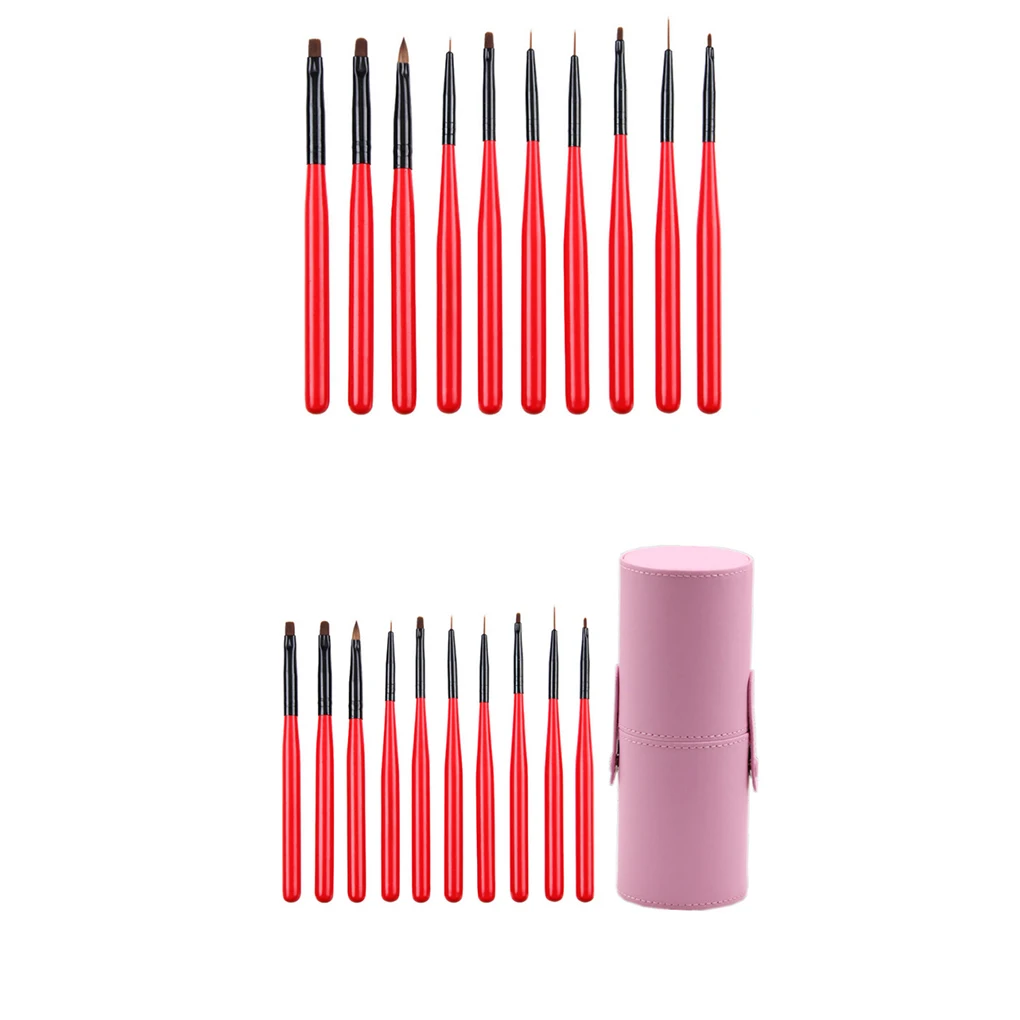 10pcs Nail Brushes Set Acrylic Brushes Gel Varnish ...