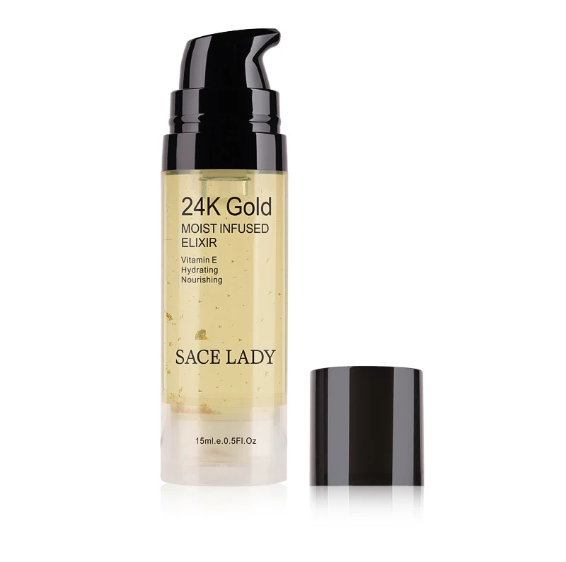 SACE LADY 24 K Gold Elixir для лица Эфирная масляная основа под макияж косметика/основа Увлажняющая макияж Профессиональная основа поры праймер для лица