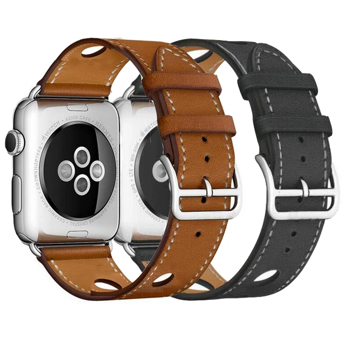 

Excellent Flower pattern Leather Loop for iwatch 4 3 2 1 Strap for Apple Watch Band 38mm 42mm 40mm 44mmseries 5