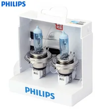 Philips whitevision одна пара Car галогенные фары 4300 К H1 H4 H7 H11 H3 HB3 HB4 12 В 55 Вт whitelight скрасить 60% Фары для автомобиля