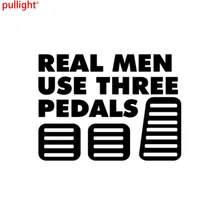 Autocollant en vinyle à trois pédales pour hommes, étiquette de décoration pour voiture Diesel et Turbo