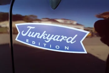 

Junkyard Edition Decal Sticker Pair Funny Rat Rod Rusty Muscle window Funny sticker 2pcs 15cm