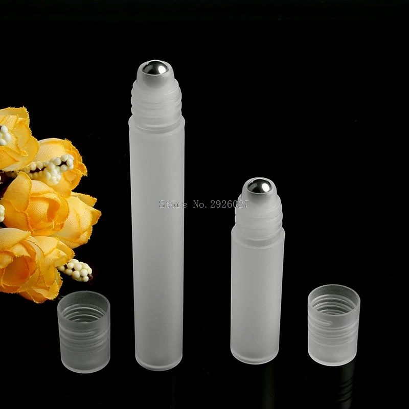

New 1Pc 5ml/10ml Roll On Stainles Steel Roller Ball Liquids Oil Perfume Bottle Empty New