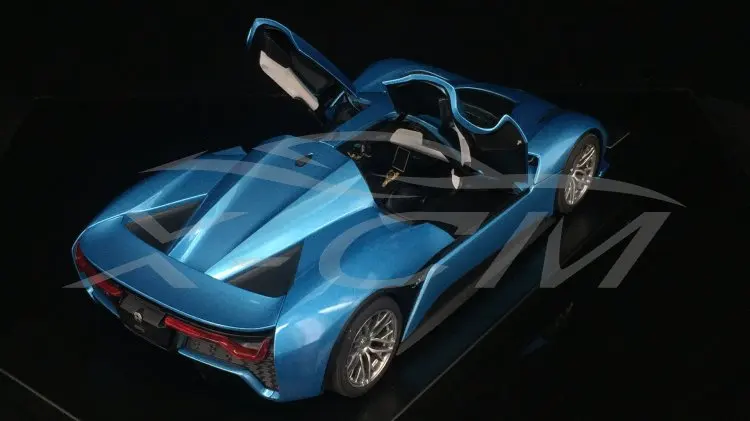 Литая модель автомобиля NIO Nio EP9 1:18(синий)+ маленький подарок