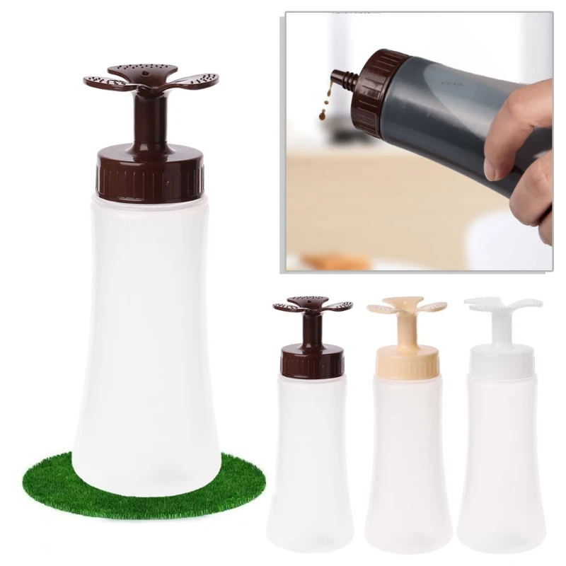 Easy cut to fit nozzles 200ml Condiment Dispenser Ketchup Mustard Sauce