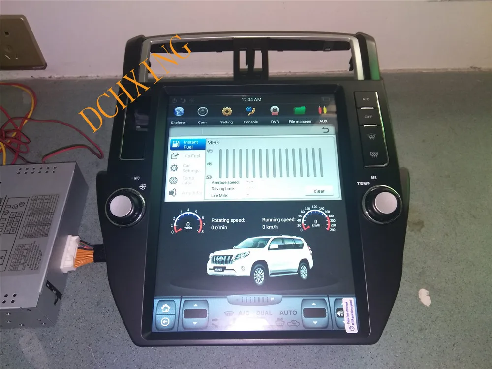 12,1 ''tesla стиль Android 8,1 автомобильный dvd-плеер gps навигация для Toyota Land Cruiser Prado 2010 2011 2012 2013 PX6 CARPLAY