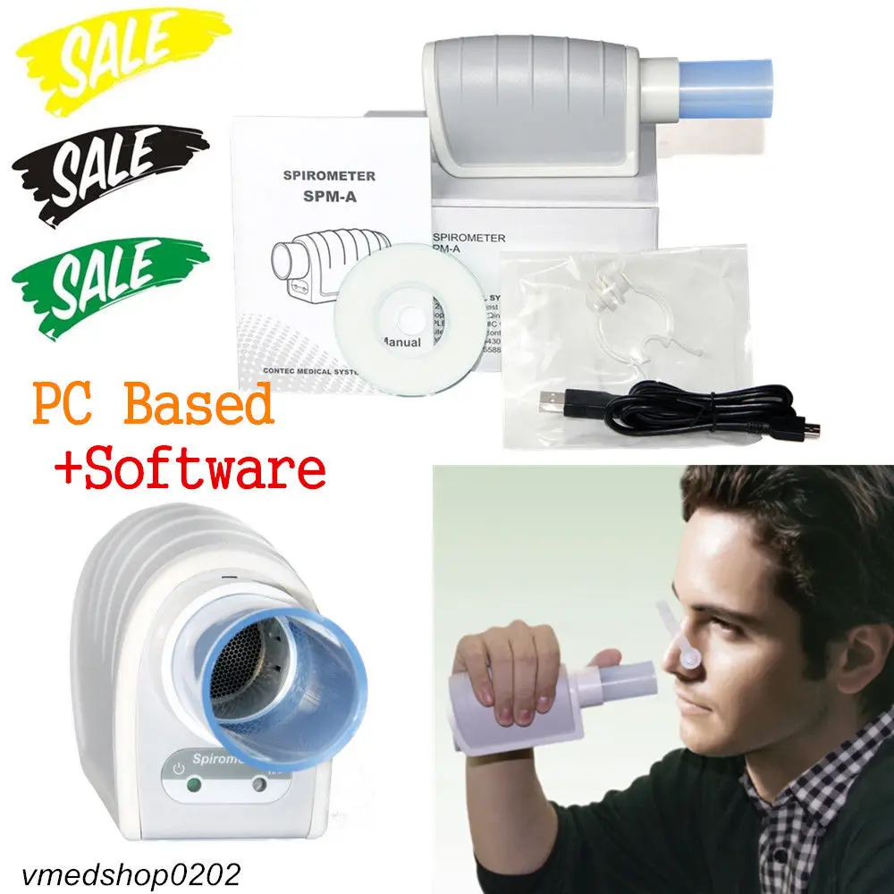 

Digital Spirometer Lung Condition Check,VC Pulmonary Function,PC Software,SPM-A CONTEC