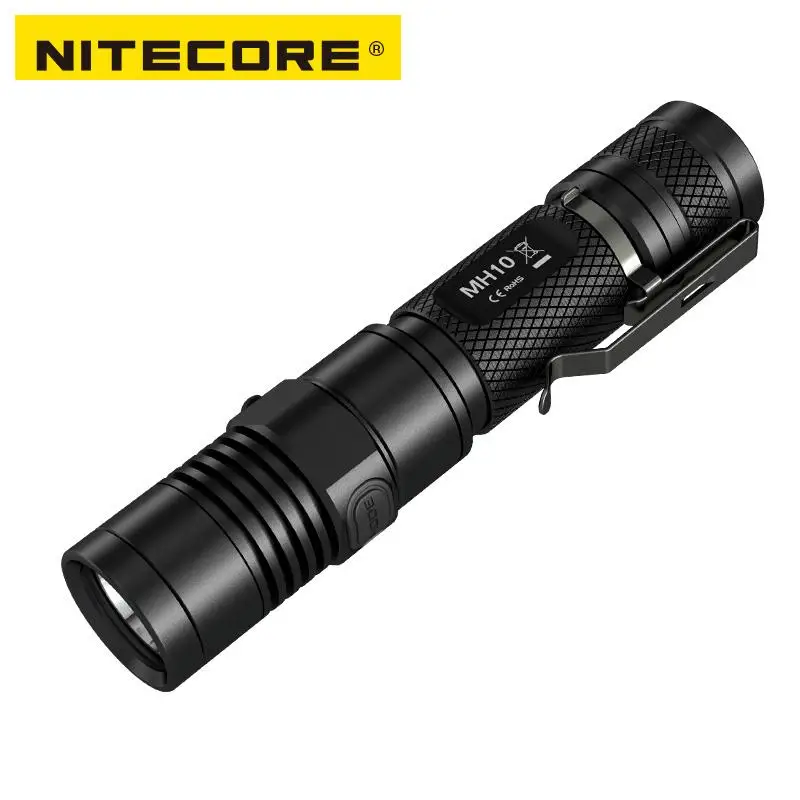  NITECORE MH10 1000 lúmenes U2 LED al aire libre linterna recargable portátil Cable de carga USB + 1