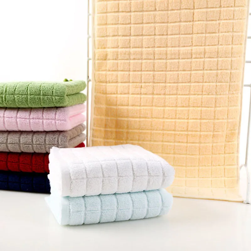 6 colori cotone asciugamano viso 3476 centimetri morbido telo da bagno panno di lavaggio