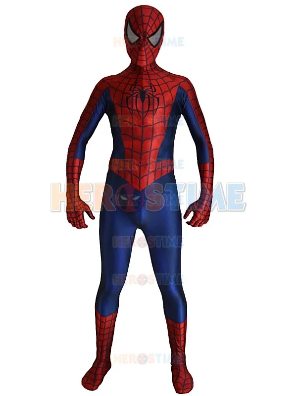 Raimi Spiderman Costume 3D Printed Halloween And Cosplay Spandex Spider-man Superhero Costume Fullbody Zentai Suit