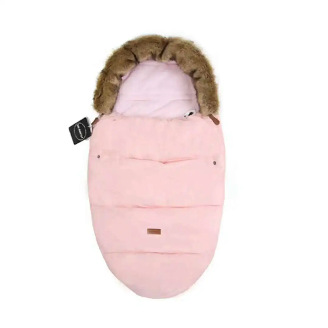 

Baby cocoon sleeping bag anti-kick quilt for autumn and winter plus velvet dual-purpose padded children's cotton quilt
