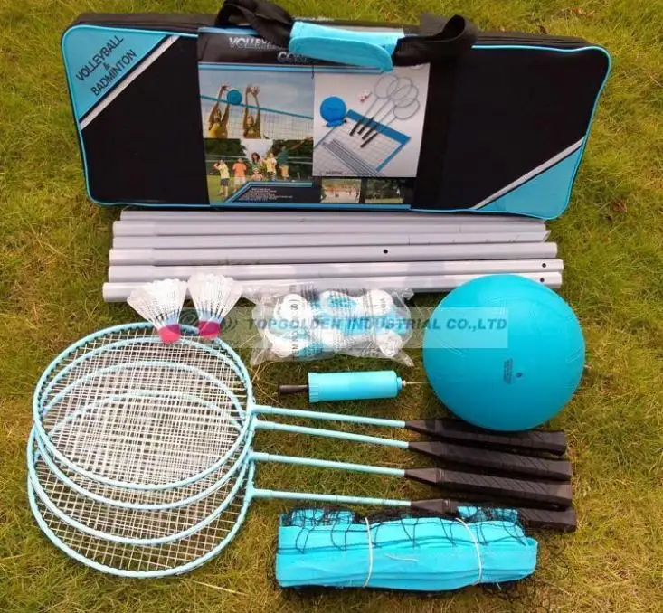 Multi-función de bádminton y conjunto de juegos de voleibol recreativo al aire libre sports juego de voleibol conjunto conjunto badmiton Multi-función de bádminton y conjunto de juegos de voleibol recreativo al aire libre sports juego de voleibol conjunto conjunto badmiton