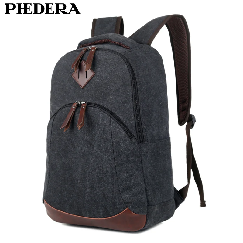 2017 New Super Quality Canvas Men's Backpack Vintage Men Rucksack