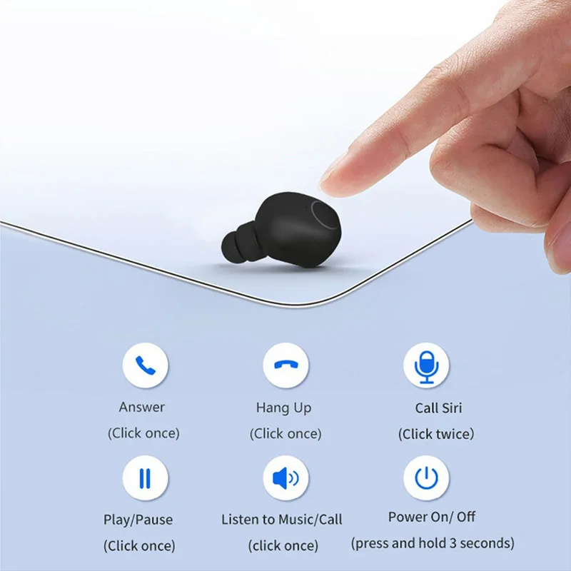 1 пара Bluetooth наушники спортивные водонепроницаемые в ухо стерео беспроводные