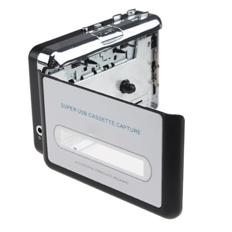 USB портативный Кассетный MP3 конвертер Tape-to-MP3 плеер с наушниками
