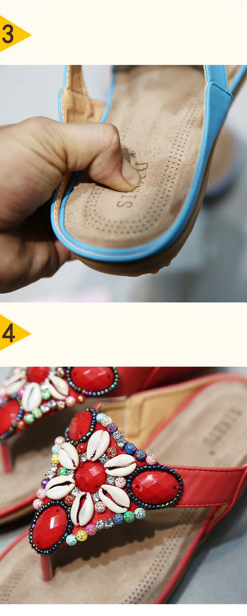 2017 String Bead  Flip Flops Casual Summer Gladiator Slides Beach Slip On Flats Platform Shoes Woman Slippers Plus Size 35-42 (13)