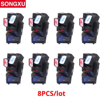 

8pcs/lot 8x10W RGBW 4in1 LED Moving Head Light Rotating Double Wheel Effect Unlimited Moving Head Light/SX-MH0810F