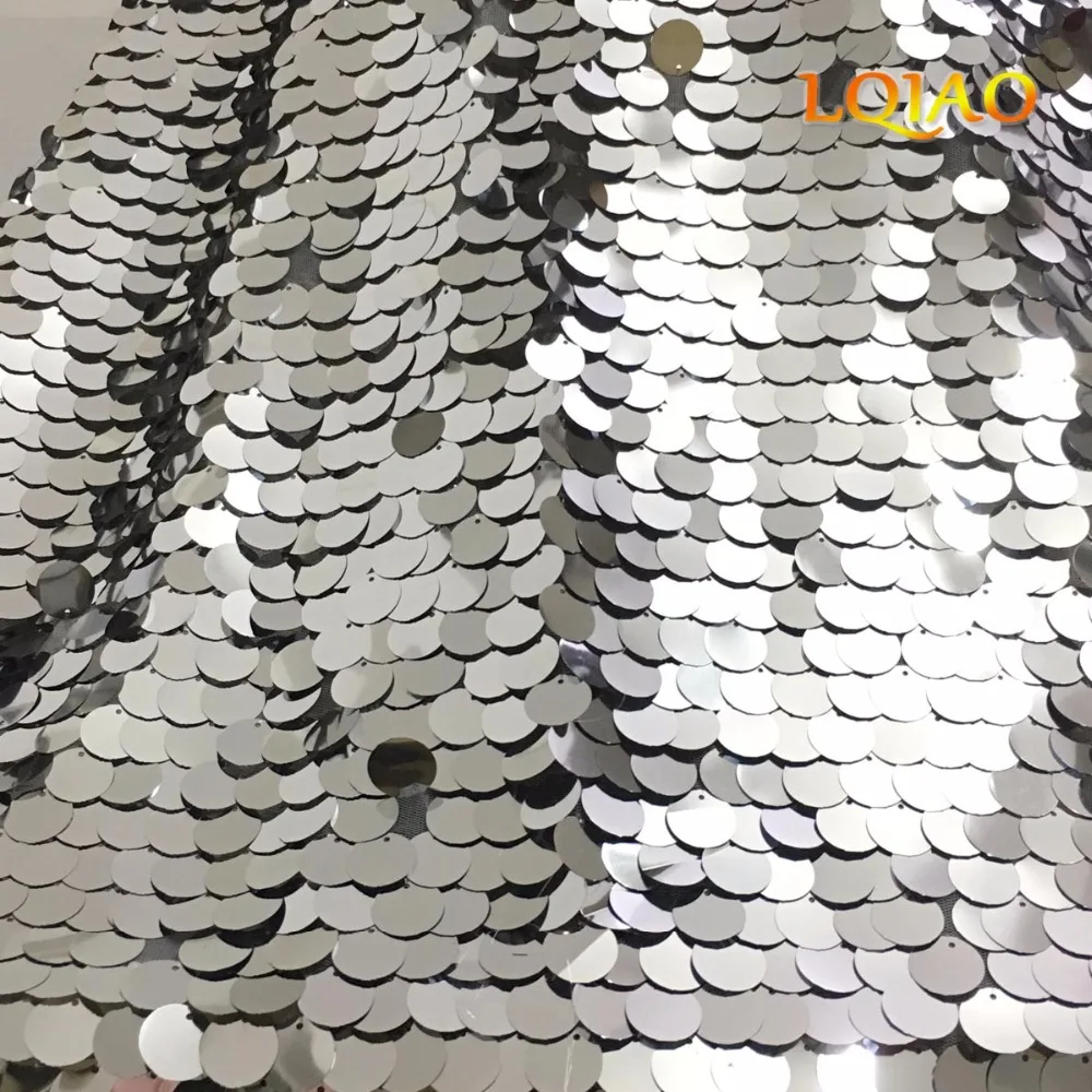 Silver Sequin Fabric-002