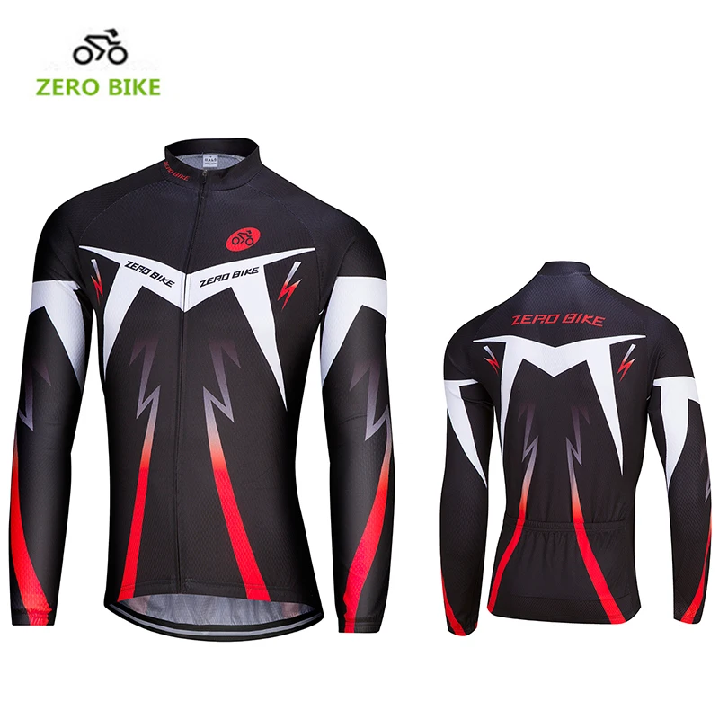 ZEROBIKE Men's MTB Bike Cycling Jersey Professional Breathable Full
