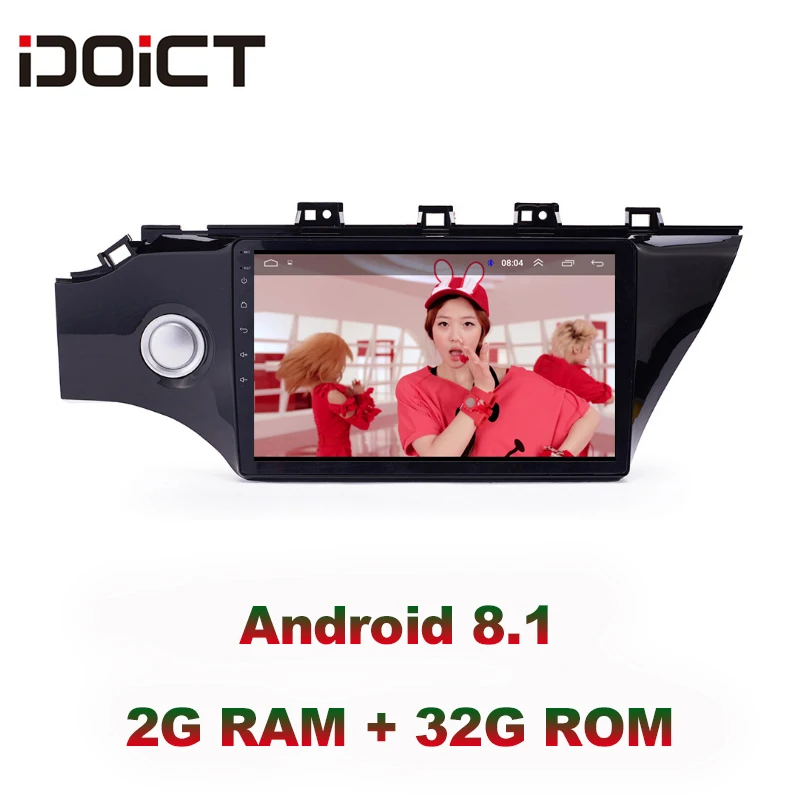 Discount IDOICT Android 8.1 IPS  2G+32G  Car DVD Player GPS Navigation Multimedia For KIA K2 Rio 2017 radio  car stereo 0