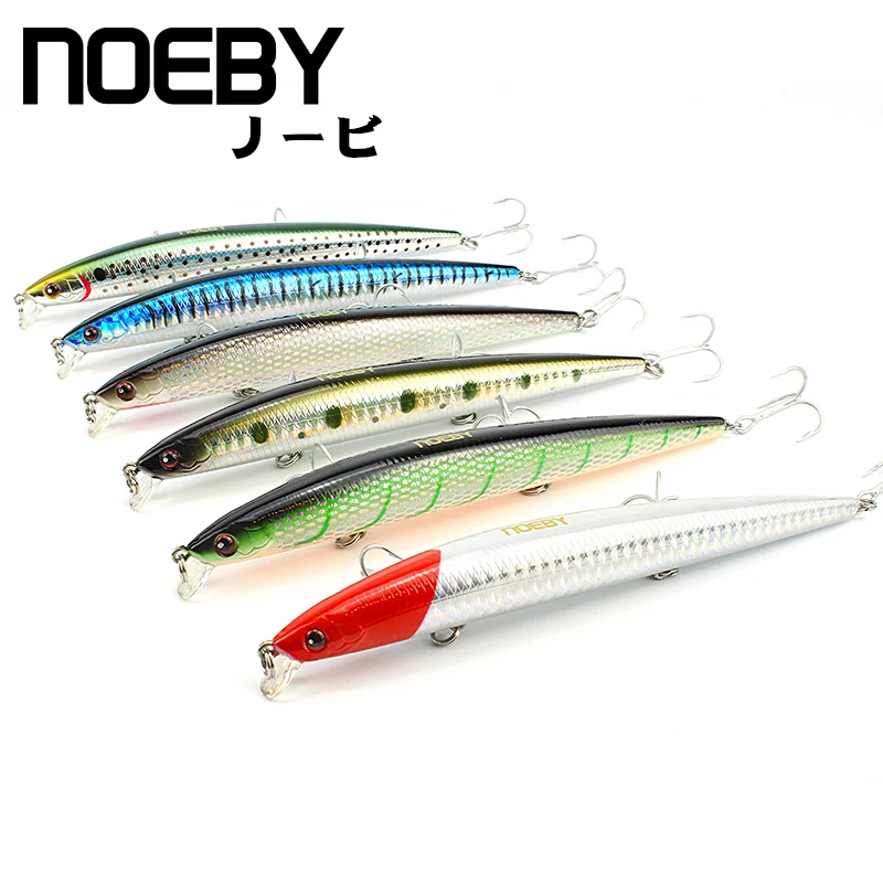 NOEBY 1 ⑤ упак. рыболовная приманка 145 мм/19 г 0-0 5 м плавающая MINNOW VMC тройные крюки