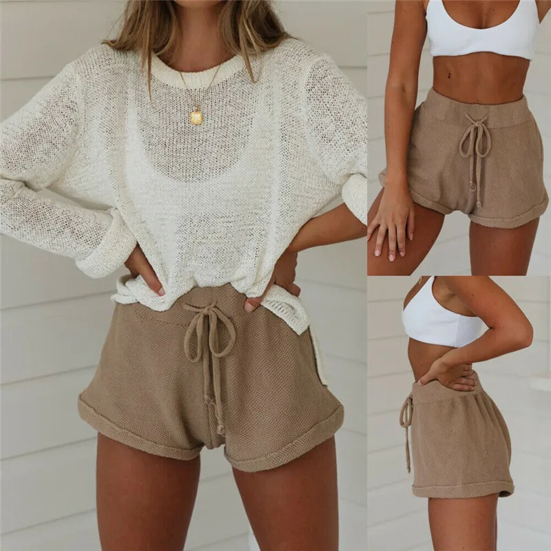 

HIRIGIN Newest 2020 Women Summer Stylish Loose Shorts Lady High Waist Short Trousers