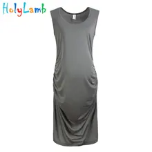 Maternity Dresses Temperament Round Neck Sleeveless Maternity Dresses Pregnancy Clothes maternity Clothes 2016 new Arrival