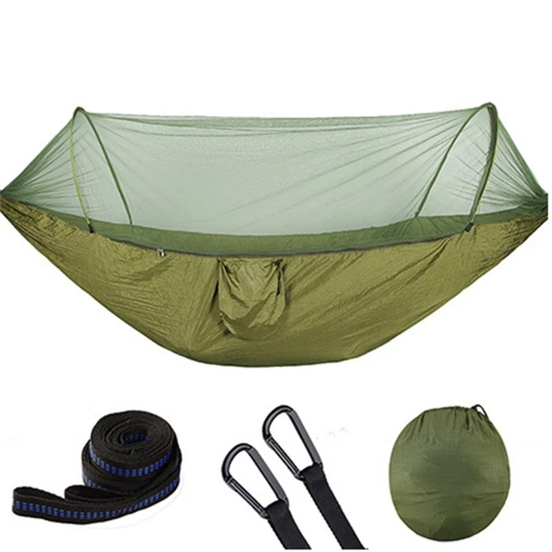 

Ultralight Multiuse Portable Hammock Camping Travel Hammock with Mosquito Net Swing tent outdoor hanging sleeping bed