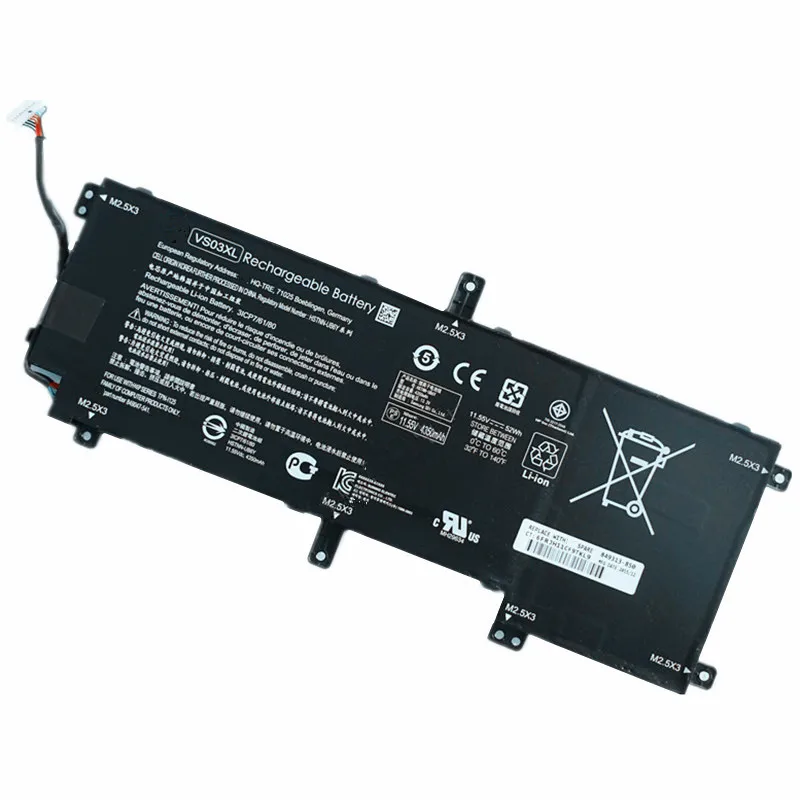Оригинальный аккумулятор для ноутбука 7XINbox 11 55 в 52 Втч VS03XL планшета HP Envy 15 AS AS014WM