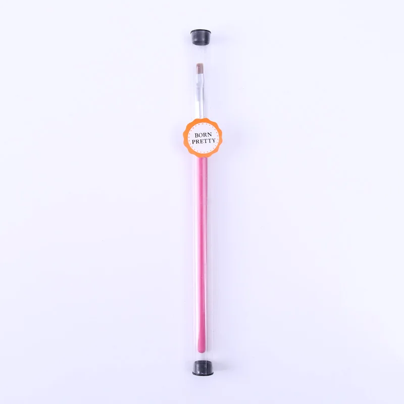 1 PC Nail Art Powder Dust Clean Brush Black Pink Handle Drawing Painting Brush Pen for UV Gel Manicure Nail Art Tools