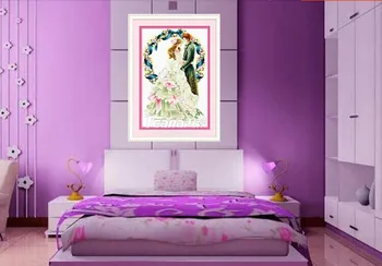 

Home bedroom decor completed finished weebing cross stitch kit embroidery no frame