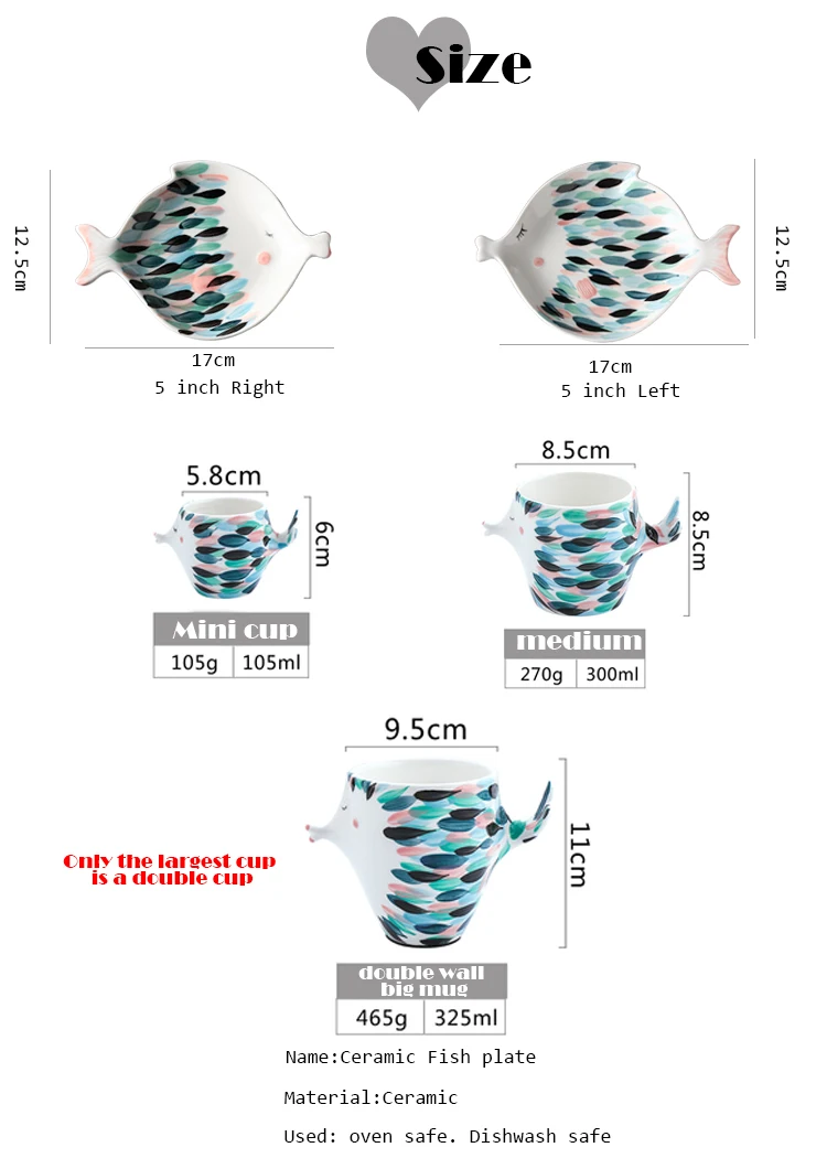 Дизайн целующиеся Рыбы Керамическая кофейная чашка и блюдце Забавный фарфор Мода Zakka кафе tazas эспрессо чашки для пары подарок