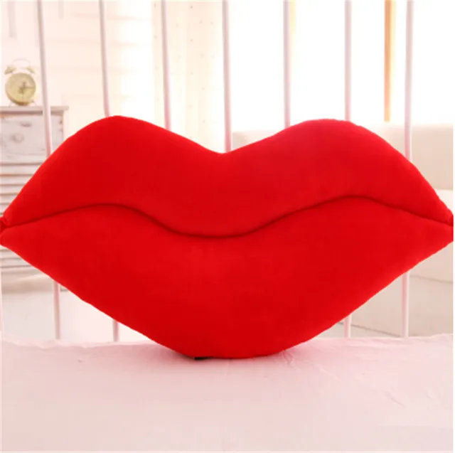 Fancytrader Plush Red Lip Pillow Doll Huge Stuffed Soft Anime Realistic