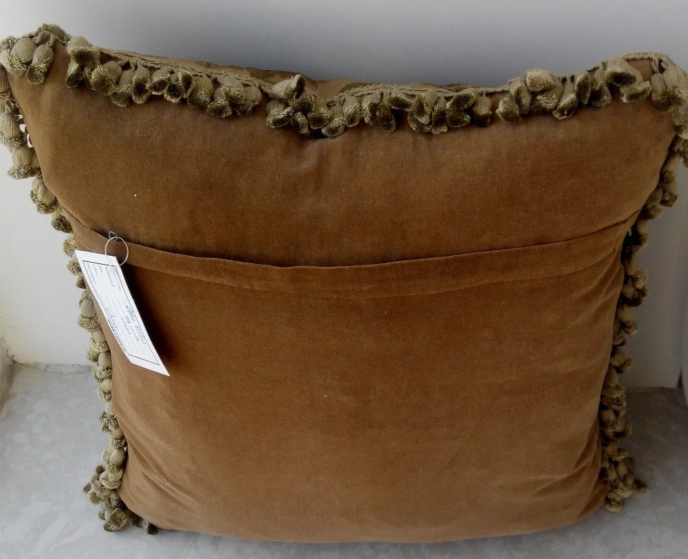 Обюссон шерстяной подушки 55x55 см новозеландской шерсти ручной работы Подушка, без вставки