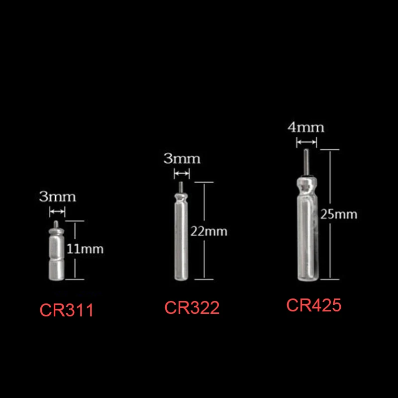 10 шт. CR425 CR322 CR311 плавающие батарейки для рыбалки Ночная батарея для рыбалки литиевые штырьковые элементы аксессуары для рыбалки A13