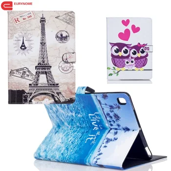 

Case For Ipad Air 2 Cover for Ipad 9.7 2017 2018 Case Cartoon Eiffel Tower Owl Pu Leather Stand Case for Ipad Pro 9.7 Inch
